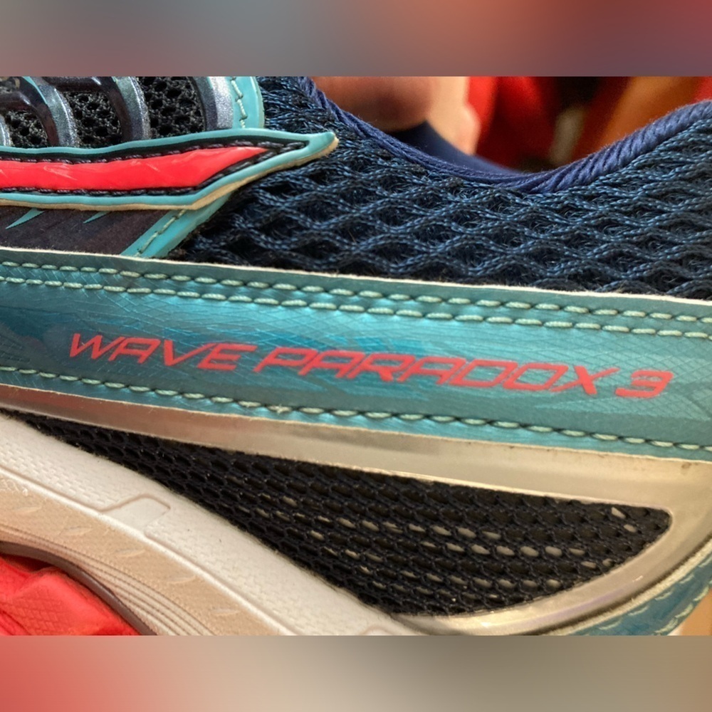 Mizuno Wave Paradox 3 Turquoise Sneakers Running Size 9 - Picture 6 of 9